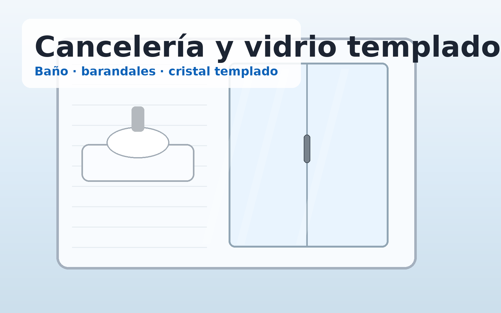 Vidrio templado y canceles